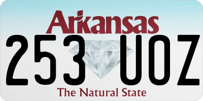 AR license plate 253UOZ