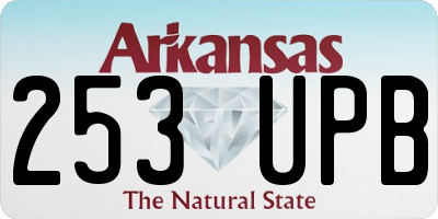 AR license plate 253UPB