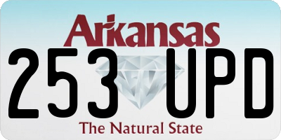 AR license plate 253UPD
