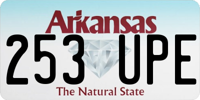 AR license plate 253UPE