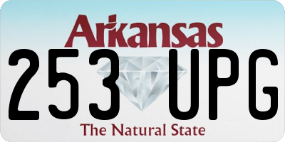 AR license plate 253UPG