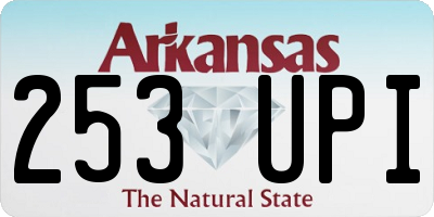 AR license plate 253UPI