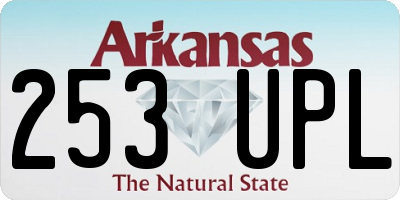 AR license plate 253UPL