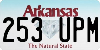 AR license plate 253UPM