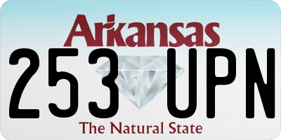AR license plate 253UPN
