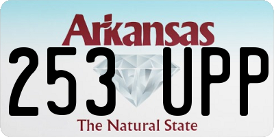 AR license plate 253UPP