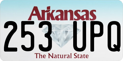 AR license plate 253UPQ