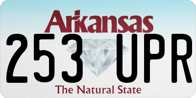 AR license plate 253UPR