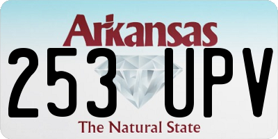 AR license plate 253UPV