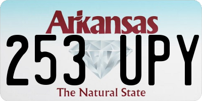 AR license plate 253UPY