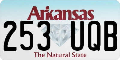 AR license plate 253UQB