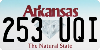 AR license plate 253UQI