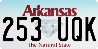 AR license plate 253UQK