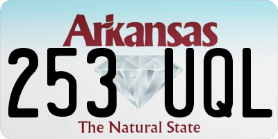 AR license plate 253UQL