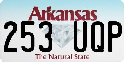 AR license plate 253UQP