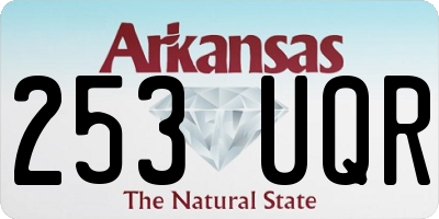 AR license plate 253UQR