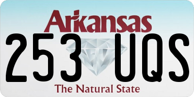AR license plate 253UQS