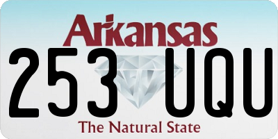 AR license plate 253UQU