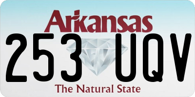 AR license plate 253UQV