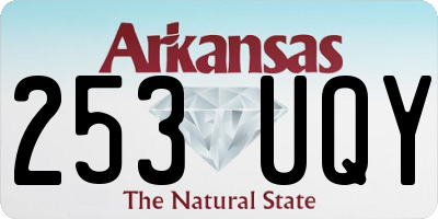 AR license plate 253UQY
