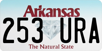 AR license plate 253URA