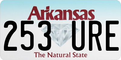 AR license plate 253URE