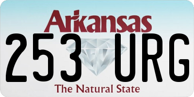 AR license plate 253URG