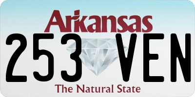 AR license plate 253VEN