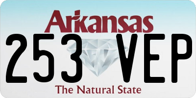 AR license plate 253VEP