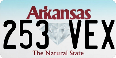 AR license plate 253VEX