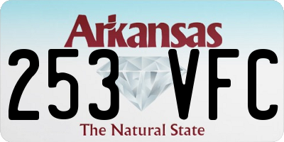 AR license plate 253VFC