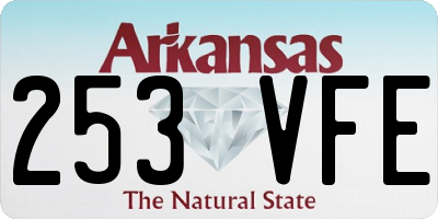 AR license plate 253VFE