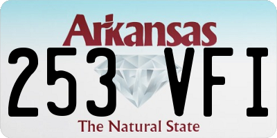 AR license plate 253VFI