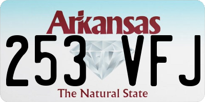 AR license plate 253VFJ