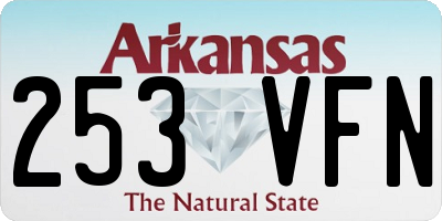 AR license plate 253VFN