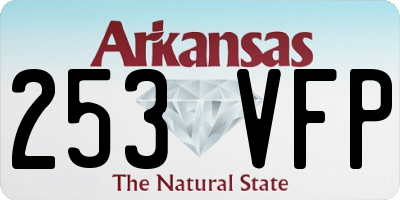 AR license plate 253VFP