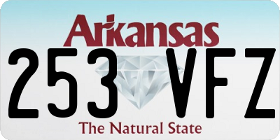 AR license plate 253VFZ
