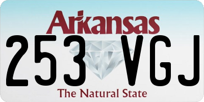 AR license plate 253VGJ