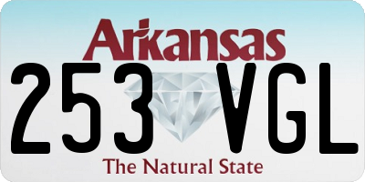 AR license plate 253VGL