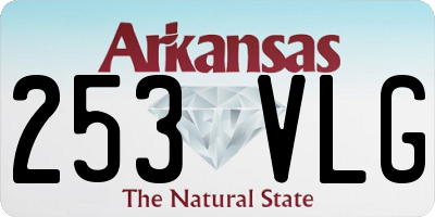 AR license plate 253VLG