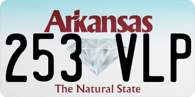 AR license plate 253VLP