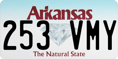 AR license plate 253VMY
