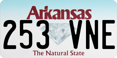 AR license plate 253VNE