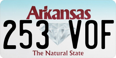 AR license plate 253VOF