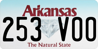 AR license plate 253VOO