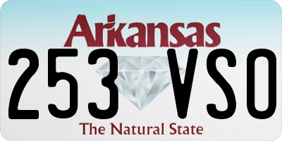 AR license plate 253VSO