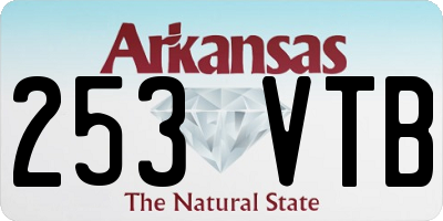 AR license plate 253VTB