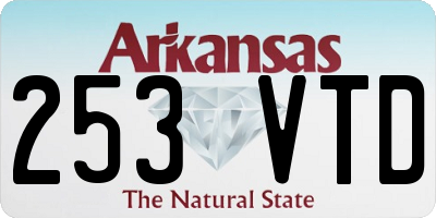 AR license plate 253VTD