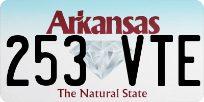 AR license plate 253VTE