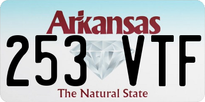 AR license plate 253VTF